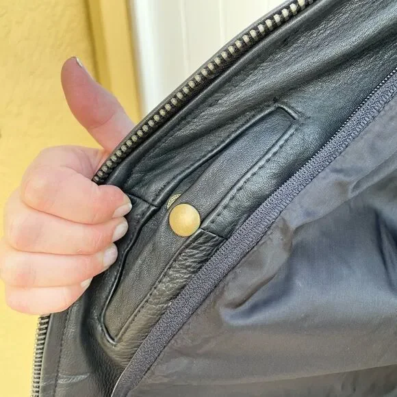 LEATHER MOTORCYCLE JACKET, HEAVY, UNISEX